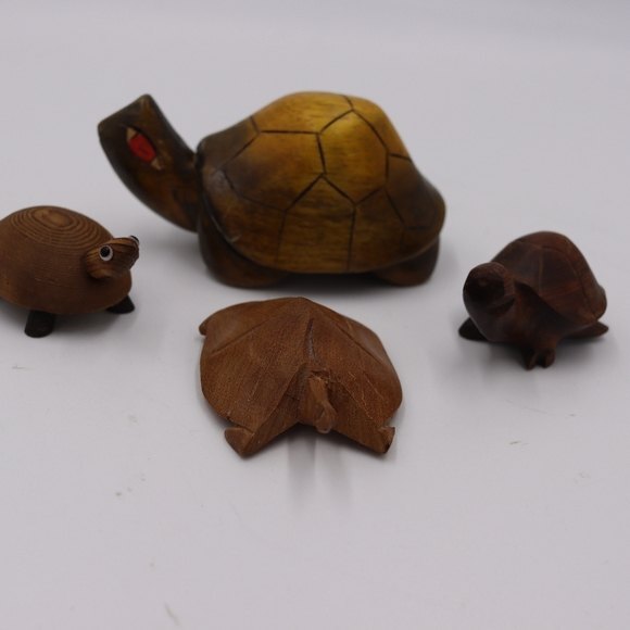 Wooden Turtle Collection Wood turtle, Primitive rustic decor - Picture 4 of 11